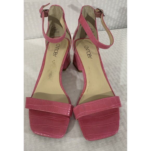 Abound Finn Pink Sandals Ankle Straps Heels Womens 6 - Picture 2 of 6